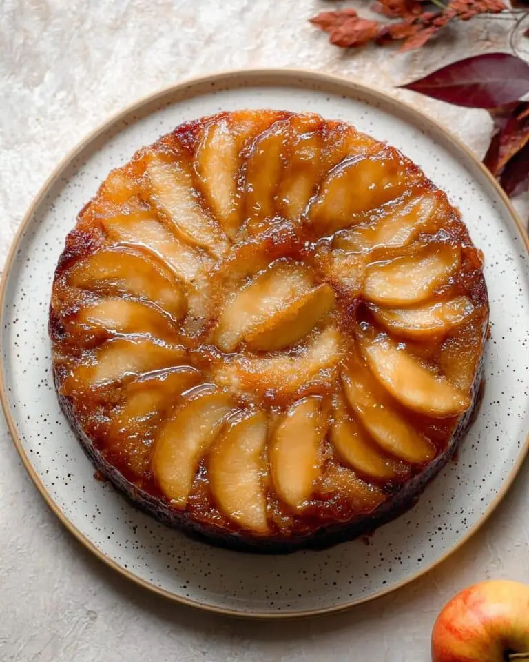 Vegan Apple Upside Down Cake Recipe