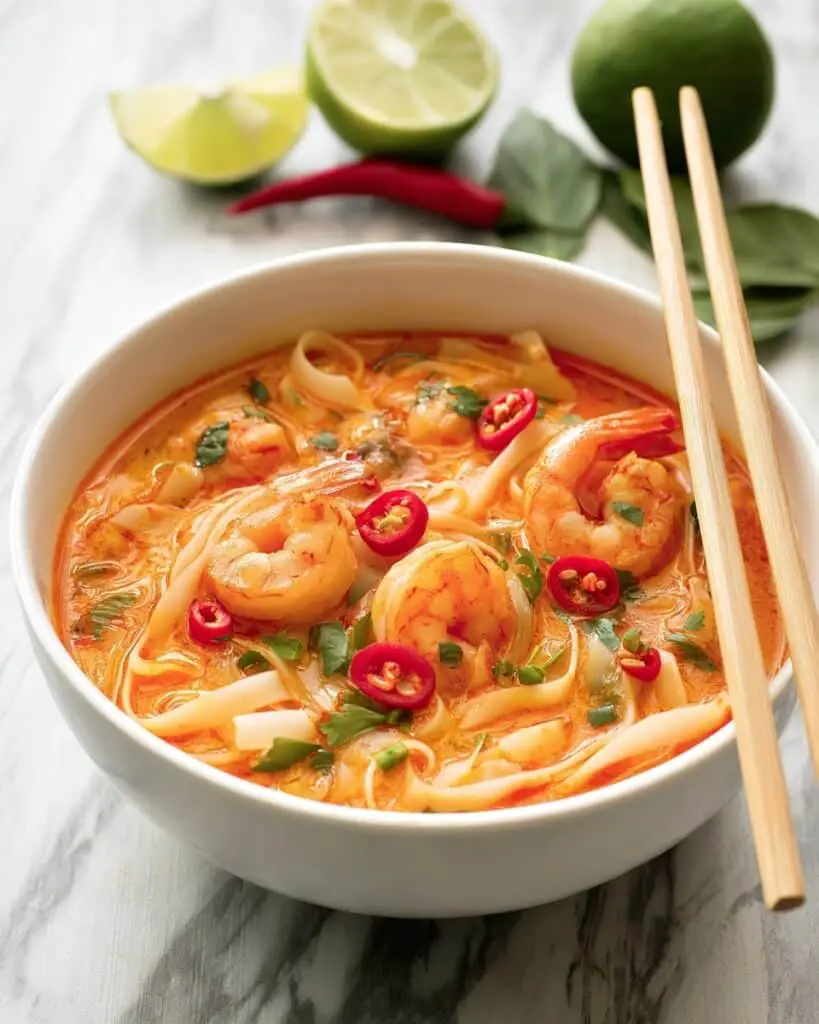 Thai Shrimp Soup with Noodles (Easy One-Pot Recipe!) Recipe