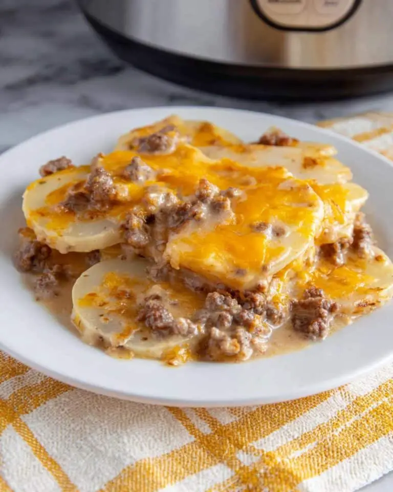 Crockpot Hamburger Potato Casserole Recipe