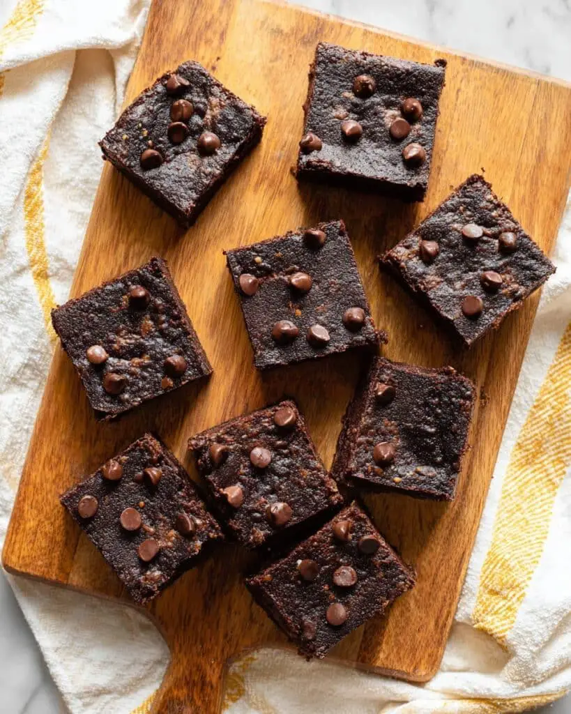 Banana Brownies with Peanut Butter and Cacao Recipe