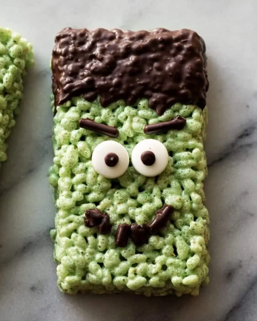 Frankenstein Rice Krispie Treats Recipe