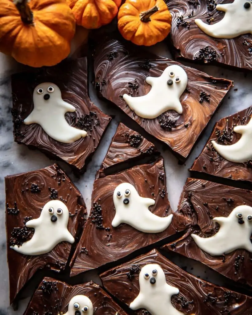 BOO! Chocolate Peanut Butter Bars Recipe