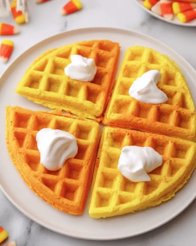 Candy Corn Waffles Recipe