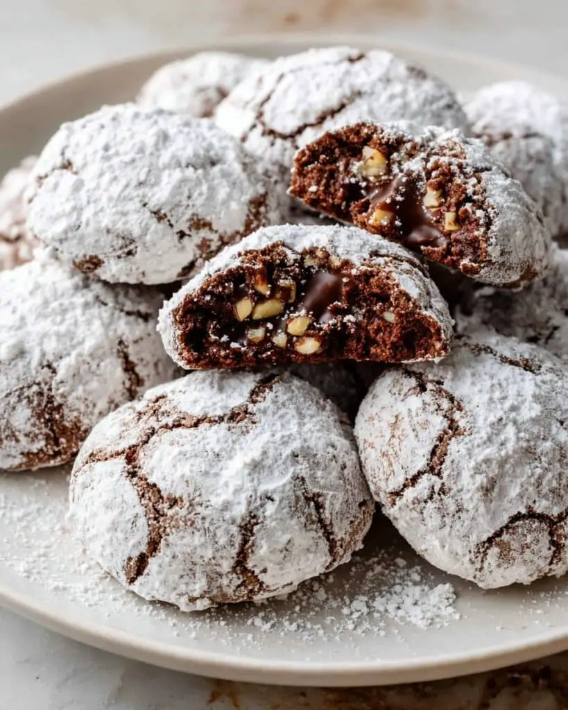 Nutella Crinkle Cookies Recipe