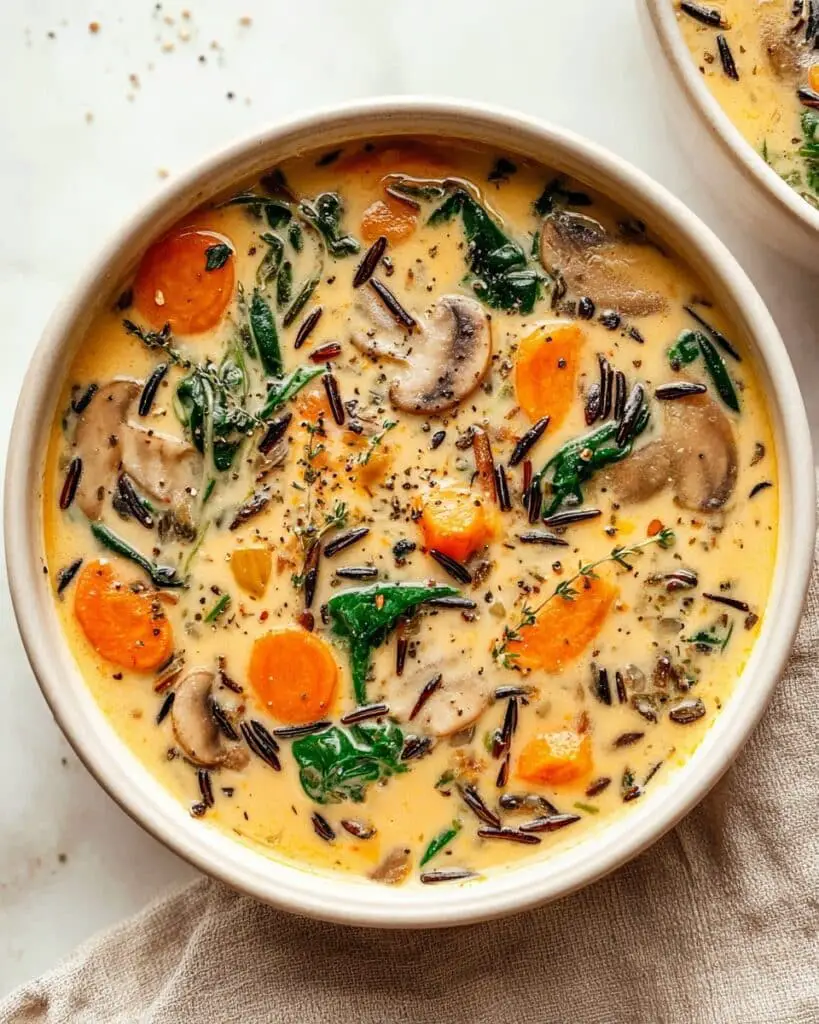 Cozy Autumn Wild Rice Soup Recipe