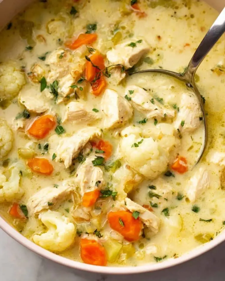 Chicken and Cauliflower Coconut Soup Recipe