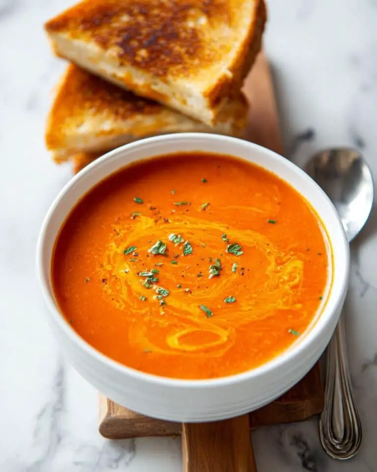 Spicy Roasted Red Pepper Soup Recipe