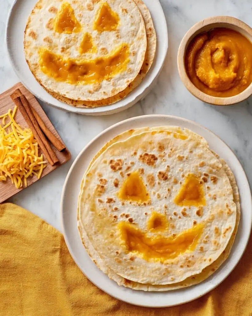 Easy Jack-o’-Lantern Quesadillas Recipe
