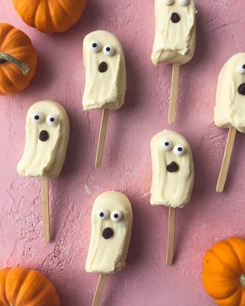Healthy Halloween Banana Ghosts Recipe