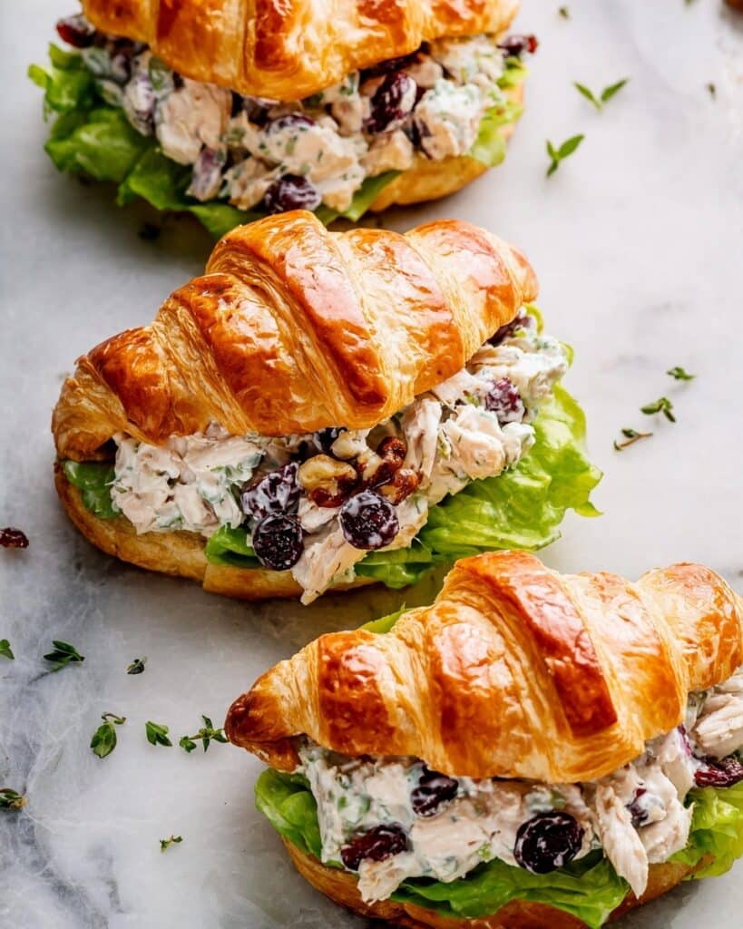 Turkey Cranberry Salad Sandwiches Recipe