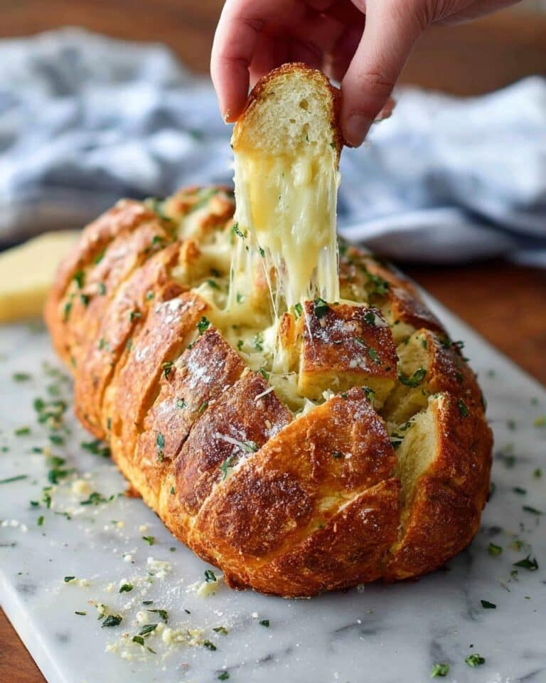 Cheese and Garlic Crack Bread (Pull-Apart Sourdough) Recipe