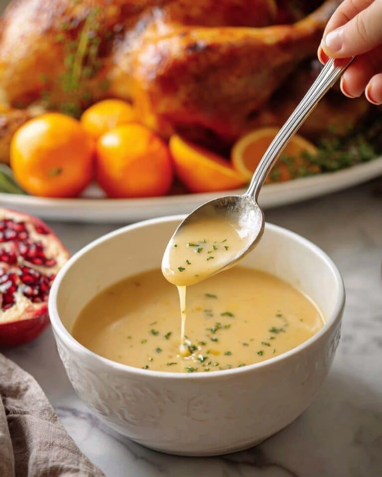 Creamy Turkey Gravy from Drippings Recipe