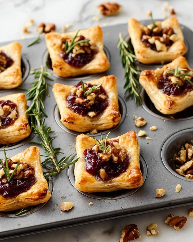 Brie Bites with Cranberry and Pecan Recipe