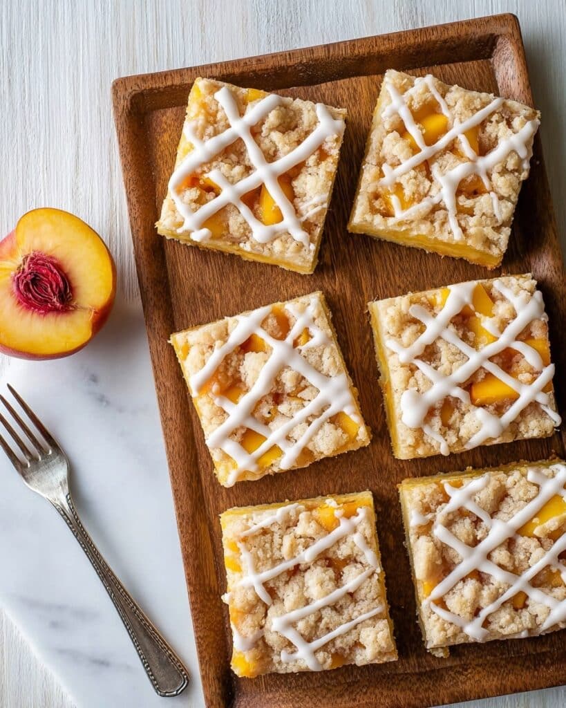 Peaches and Cream Pie Bars Recipe