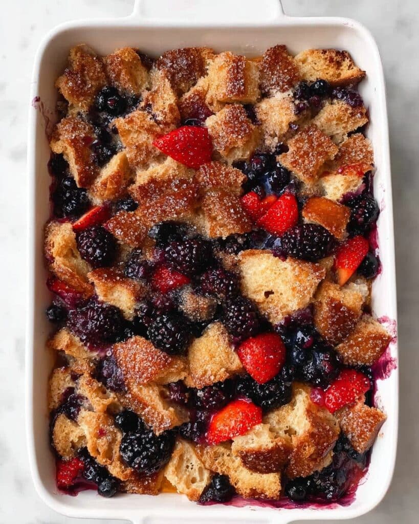 Overnight French Toast Casserole with Berry Streusel Recipe