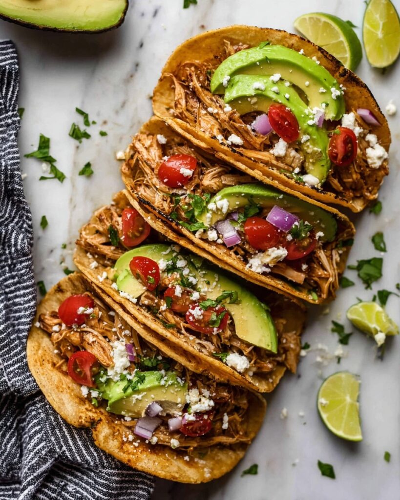 Slow Cooker or Instant Pot Shredded Chicken Tacos Recipe