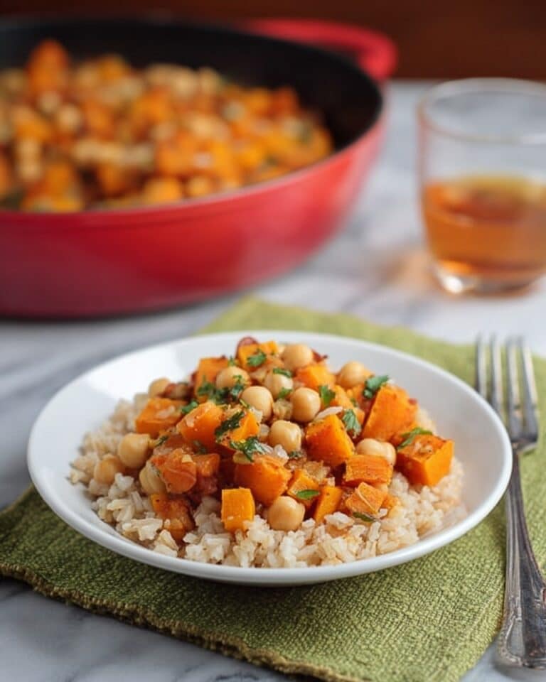 Moroccan Butternut Squash & Sweet Potato Tagine Recipe