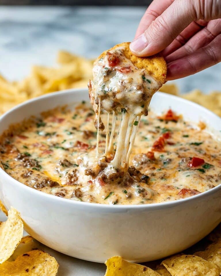 Creamy Spicy Chile Con Queso Dip Recipe
