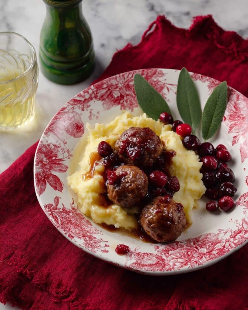 Cranberry Glazed Turkey Meatballs Recipe