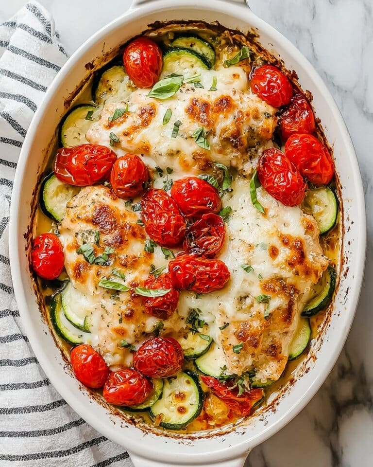 Mediterranean Chicken Zucchini Bake Recipe