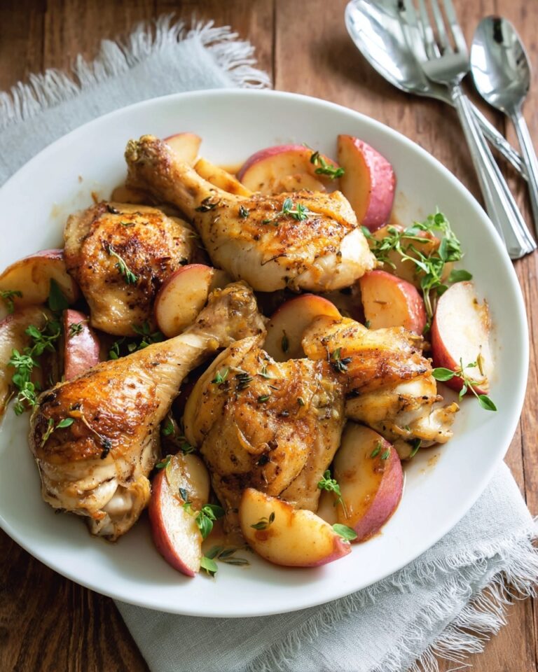 Apple Cider Glazed Chicken with Apples Recipe