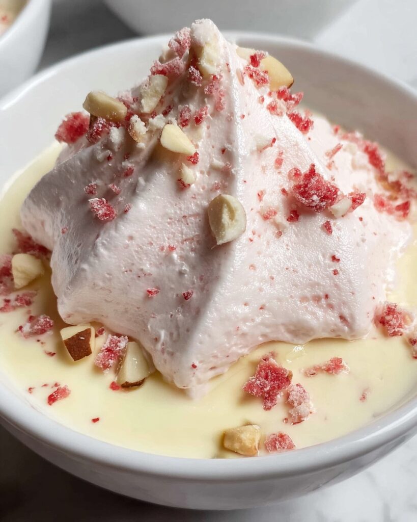 Pink Praline Ile Flottante Dessert Recipe