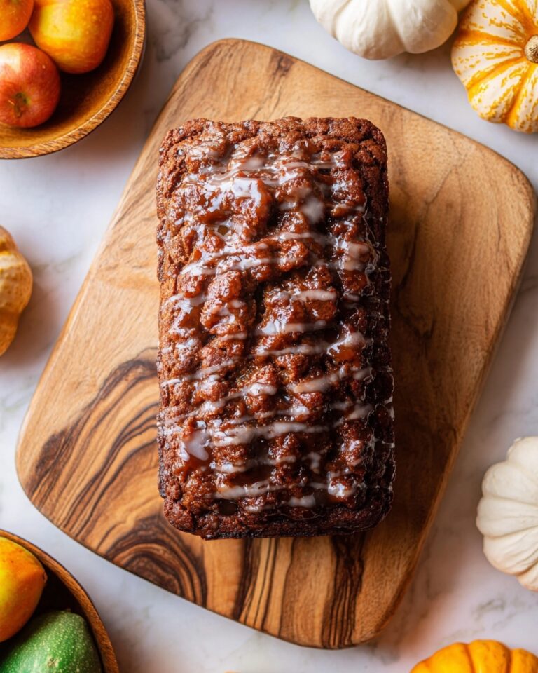 Apple Cinnamon Loaf with Sweet Glaze Recipe