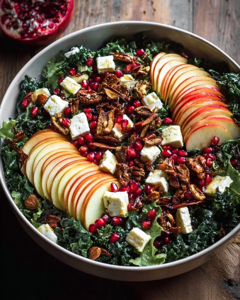 Fall Honeycrisp Apple Kale Salad Recipe