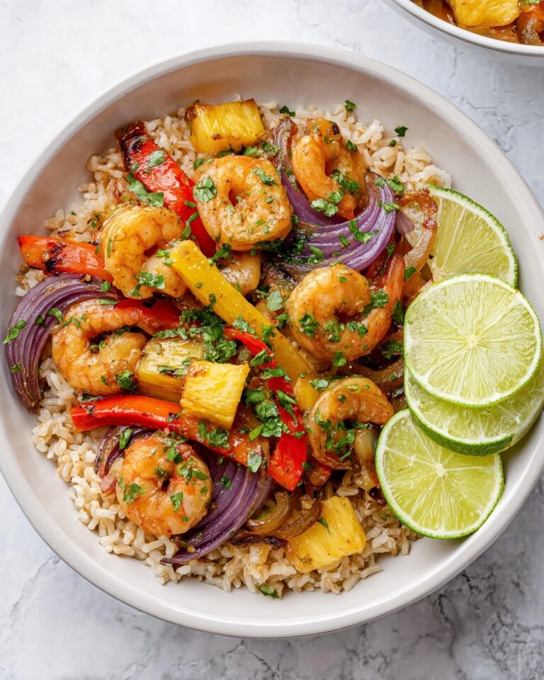 Jerk Shrimp with Pineapple Bowls Recipe