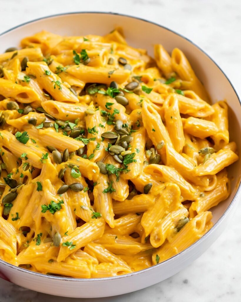 Creamy Pumpkin Garlic Pasta Sauce Recipe