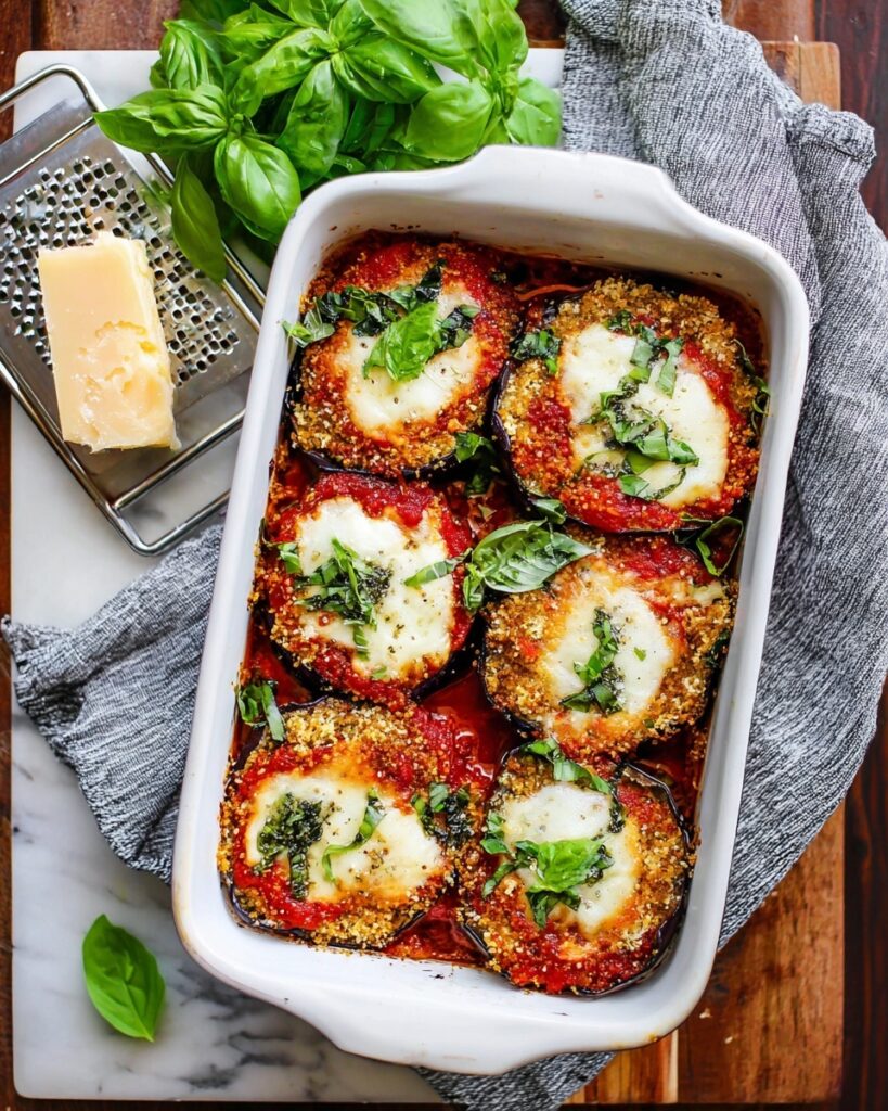 Eggplant Parmesan Pasta Bake Recipe