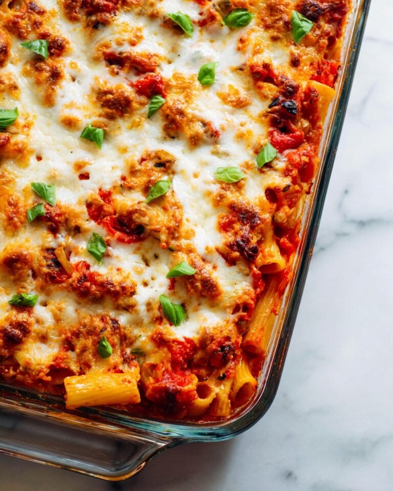 Roasted Vegetable Baked Ziti Recipe