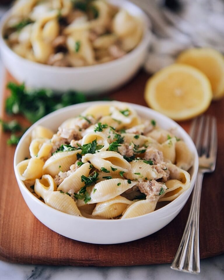 Creamy Tuna Shells Skillet Recipe