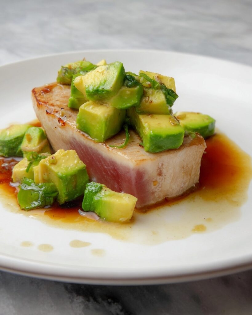 Pan-Seared Tuna with Cilantro Ginger Sauce Recipe