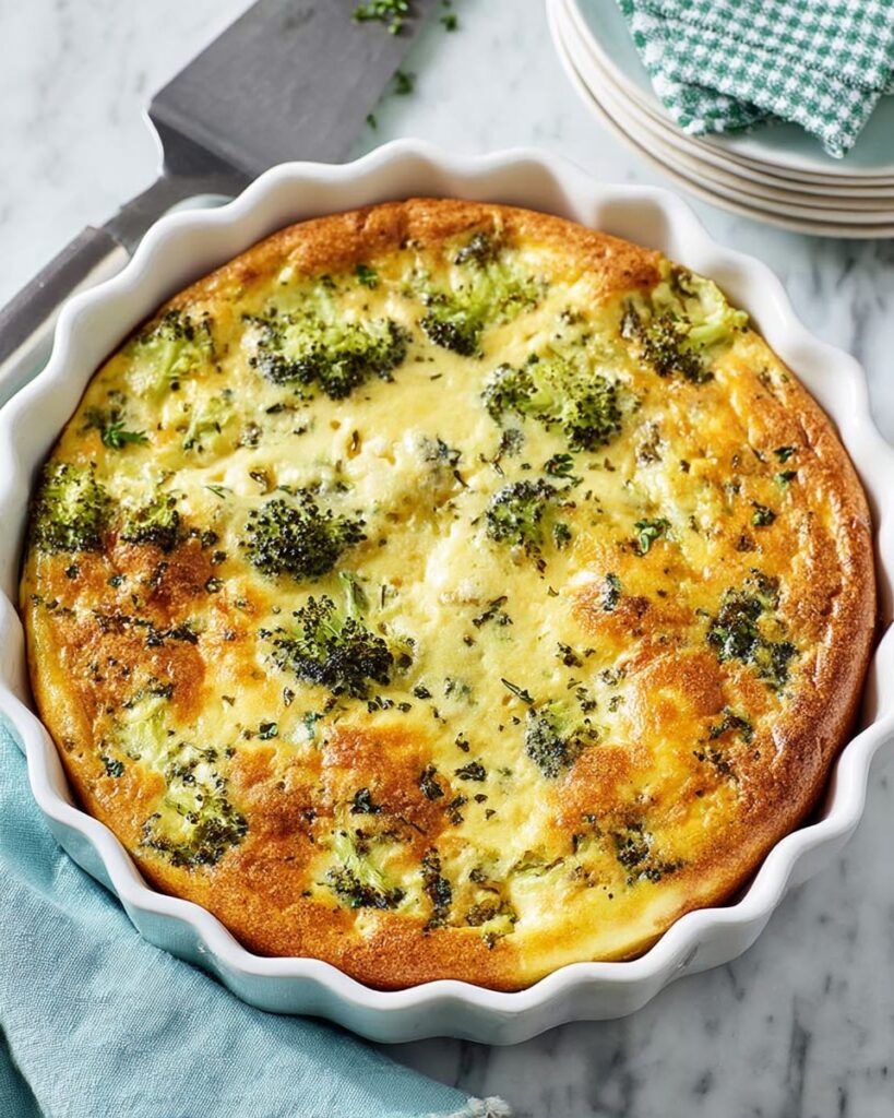 Crustless Broccoli Egg Bake Recipe