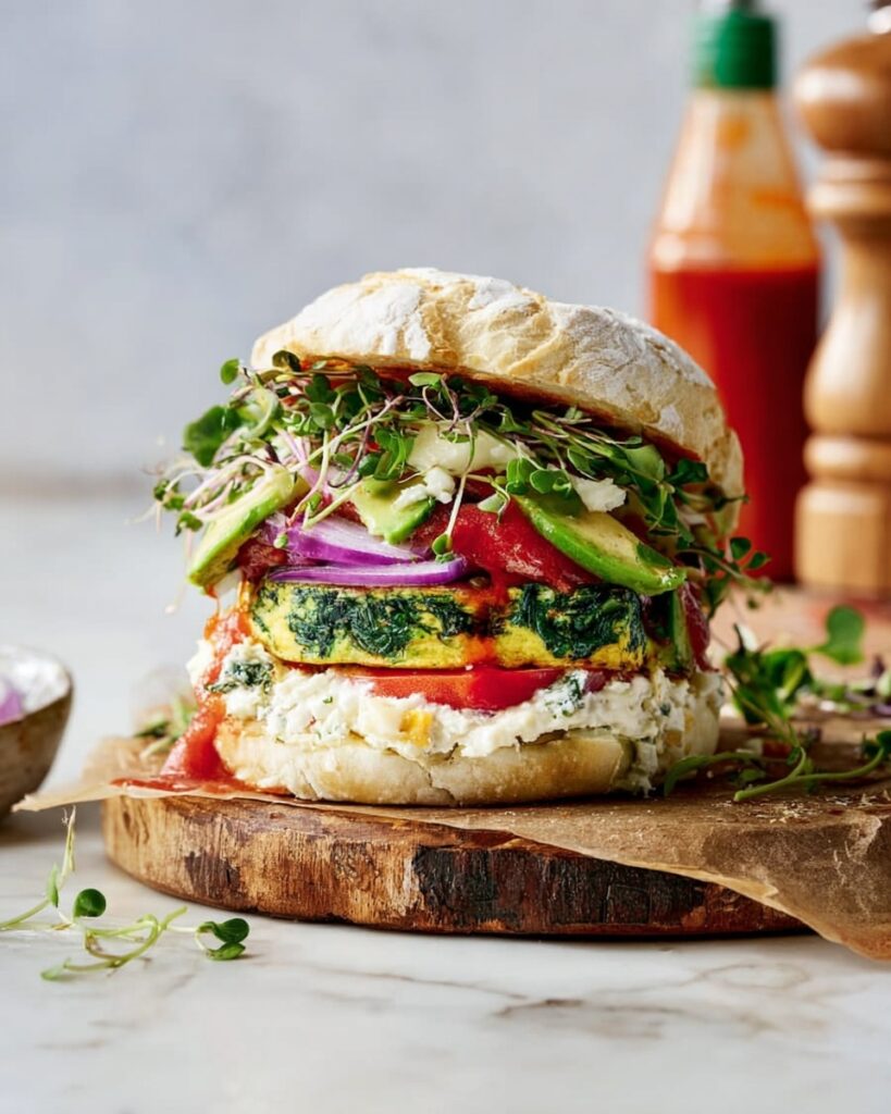 Goat Cheese Egg Breakfast Sandwich Recipe