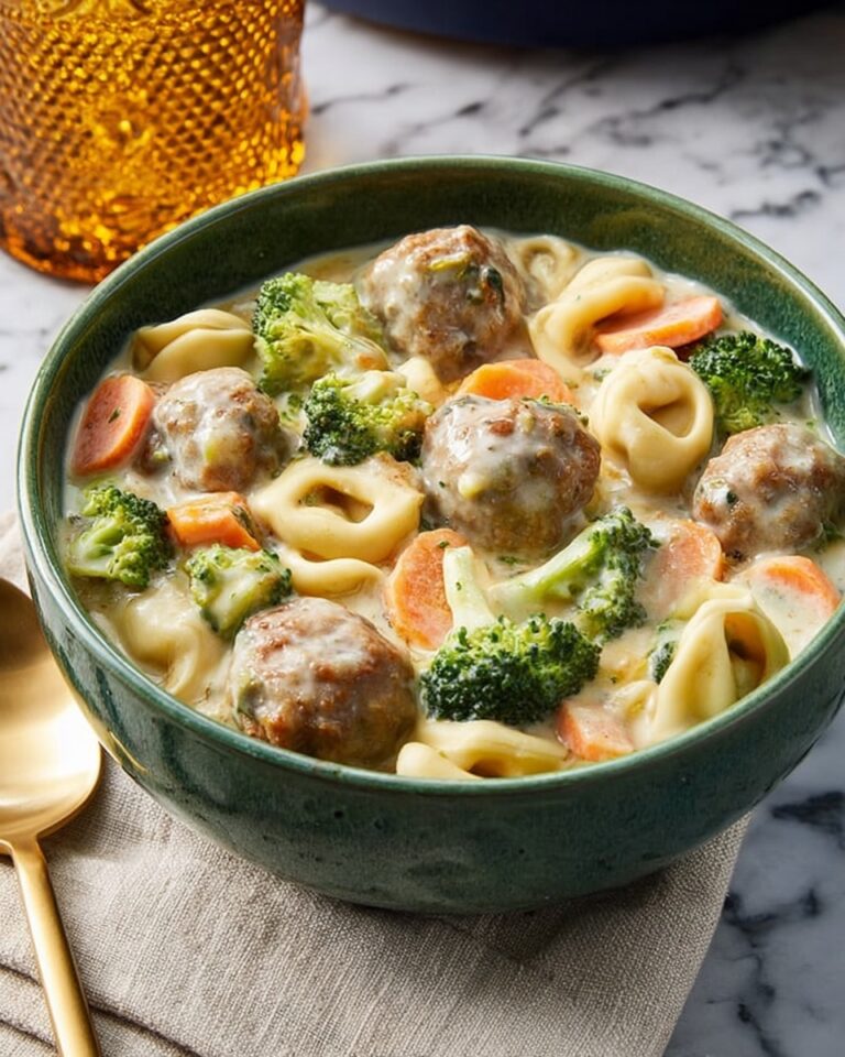 Creamy Tortellini and Meatballs Stew Recipe