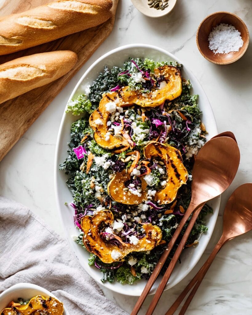 Roasted Acorn Squash and Kale Salad Recipe