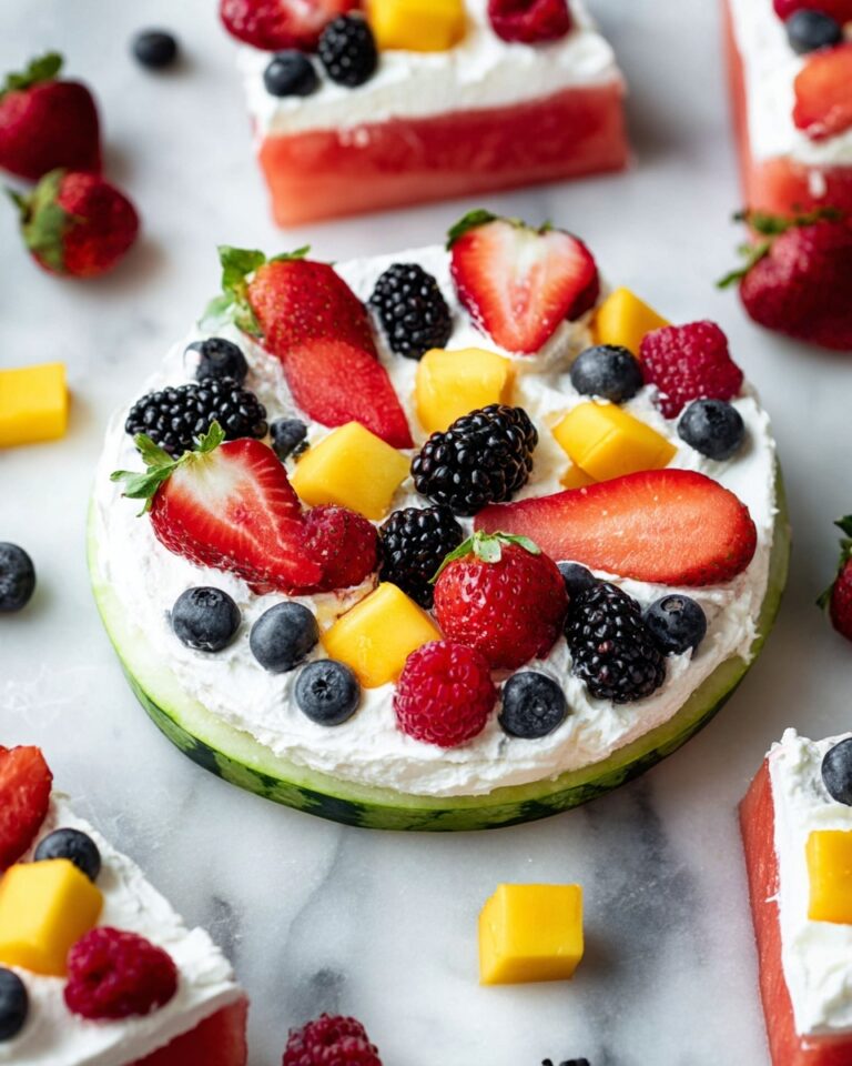 Watermelon Fruit Pizza Recipe