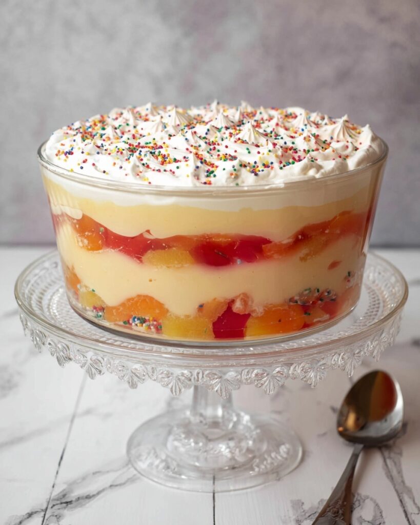 Classic Jelly and Fruit Trifle Recipe