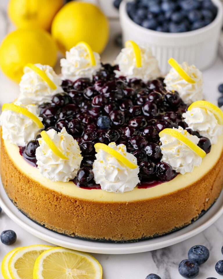 Lemon Blueberry Cheesecake Recipe