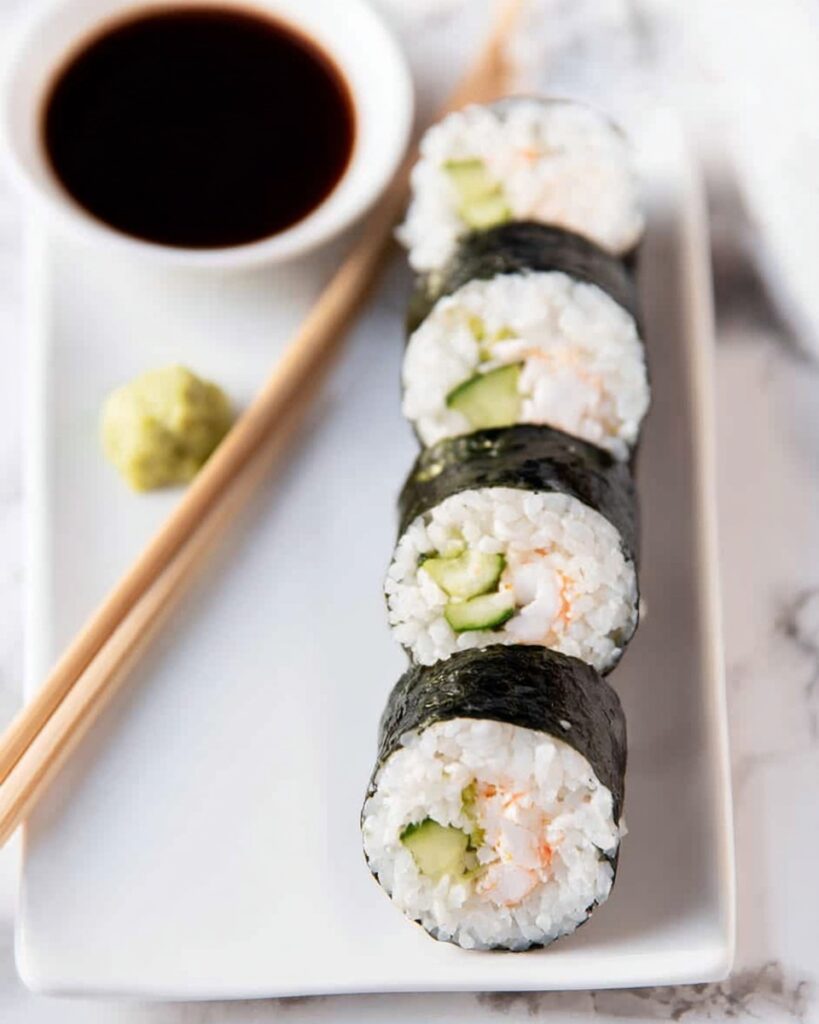 Easy Shrimp Sushi Rolls Recipe