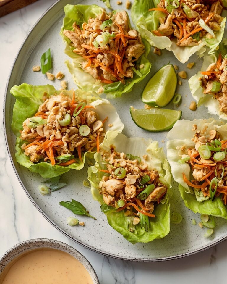 Spicy Thai Chicken Lettuce Wraps Recipe
