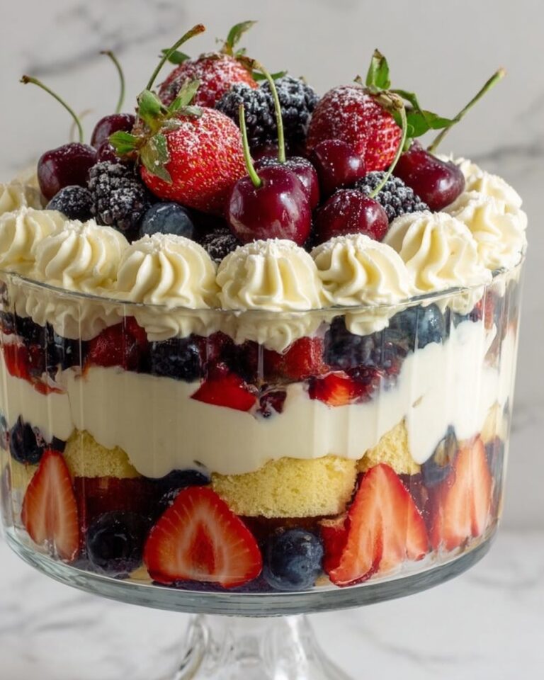 White Chocolate Cheesecake Fruit Trifle Recipe