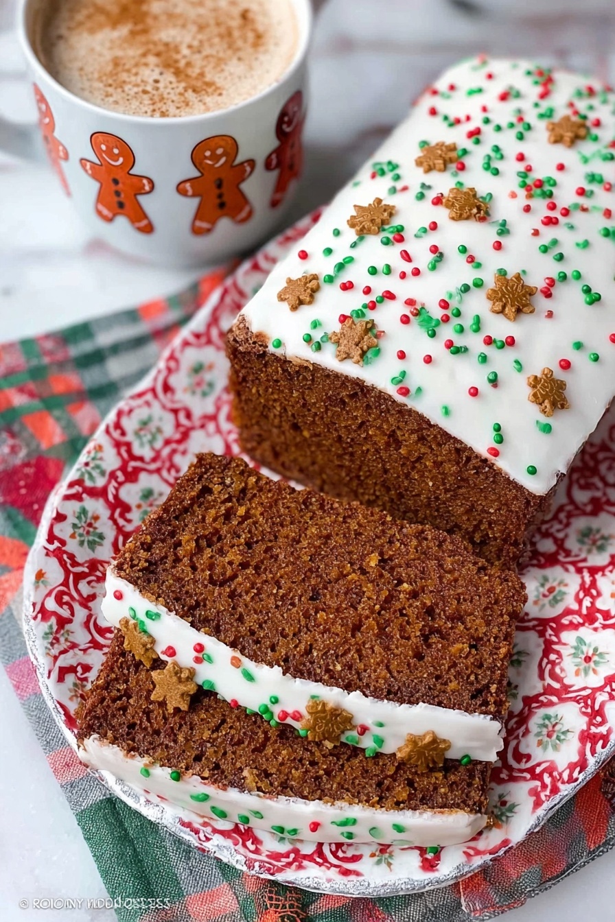 Gingerbread Banana Bread Recipe - Serving