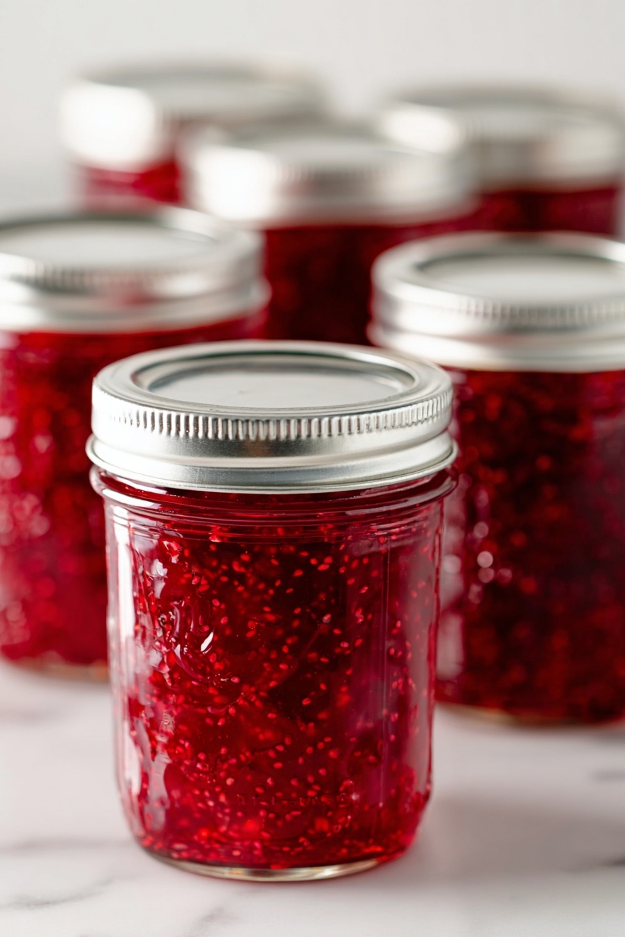 Easy Cranberry Strawberry Crockpot Jam Recipe - Serving