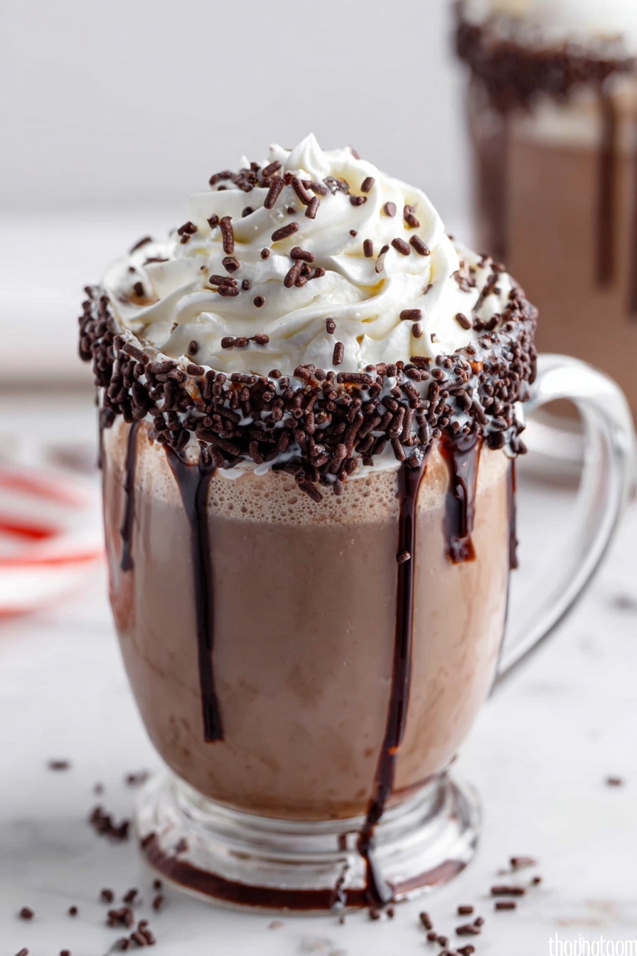 Chocolate Hot Cocoa with Kahlua Recipe - Serving