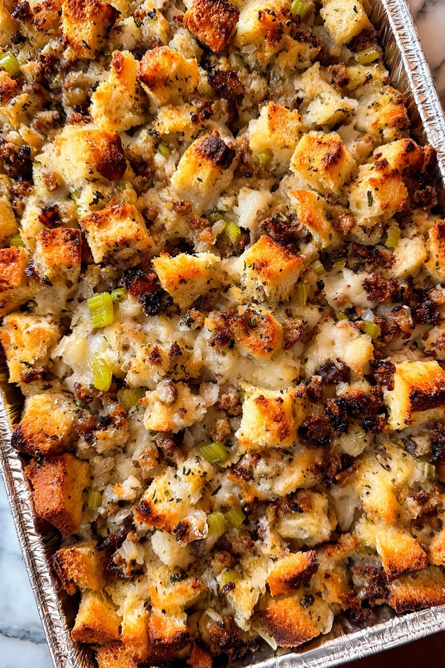 Best Turkey Dinner Stuffing Recipe - Serving