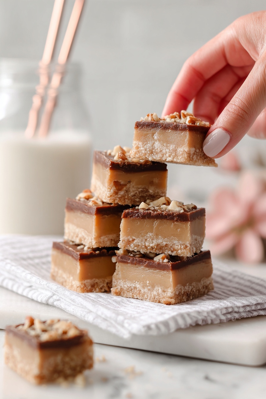 Chocolate Toffee Pecan Bread Pudding Bars Recipe - Serving