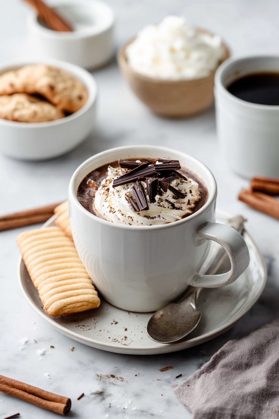 European Hot Chocolate Recipe - Serving